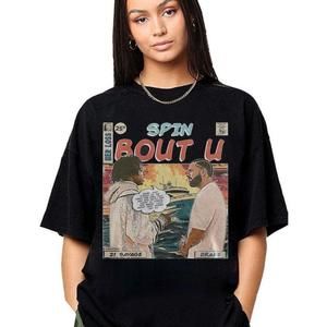 Drake Comic Shirt, 90S Art Spin Bout U Her Lost Album 21 Savage Concert Tour